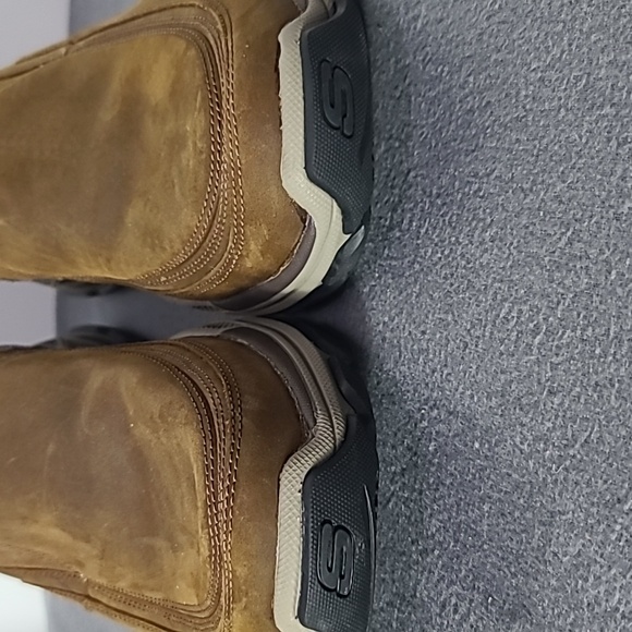 SKECHERS Slip Ins Mens Loafers Relaxed Fit, Air Cooled, Goodyear Sole, , Brown